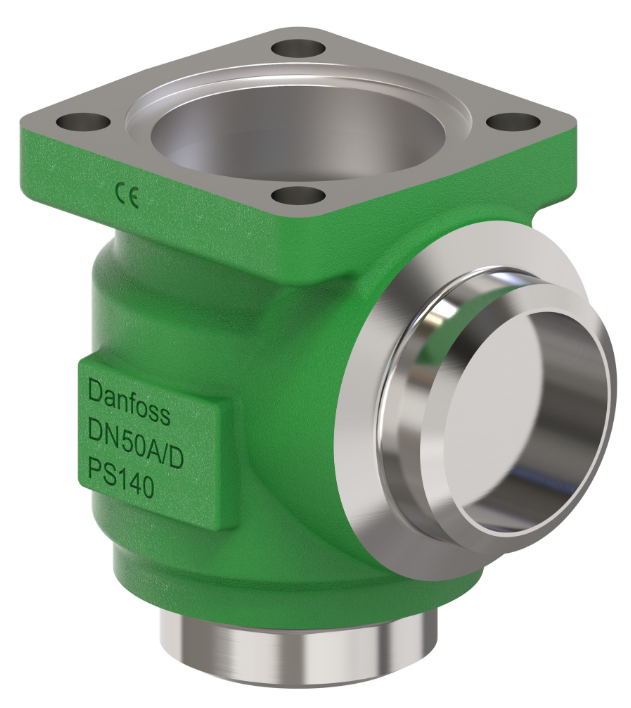 Danfoss SVL‑140B vinkelhus for 140 bar CO₂‑systemer