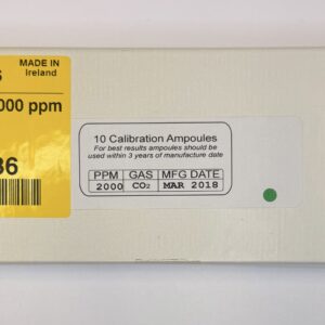 Danfoss 148H5236 GD‑ampuller for CO₂, 2000 ppm, 10‑pakning til kalibrering av GD‑gassdetektorer