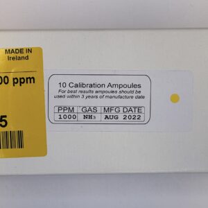 Danfoss 148H5235 GD‑ampuller, 10‑pakning med 1000 ppm ammoniakk for kalibrering av GD‑gassdetektorer.